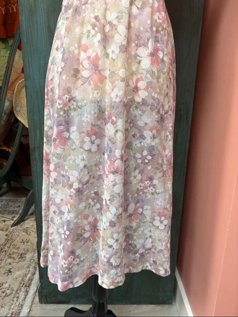 Vintage Sheer Floral Dress | Prairie Style Sz Sm-Med - Picture 6 of 11